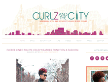 Tablet Screenshot of curlzandthecity.com